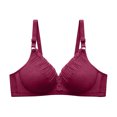thumbnail image 1 of LLYwey Comfortable Bras for Women No Underwire Woman's Solid ColorPlus Size Comfort Bra Without Underwire Women Size Polyester Soft Cup Bra Style LW-158 Red 90B, 1 of 3
