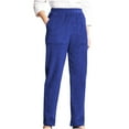 thumbnail image 1 of LLYwey Comfy Work Pants Women Women's Solid Pocket Corduroy Pants Female Hiking Pants Lightweight Long Pant Style H122 Blue S, 1 of 5