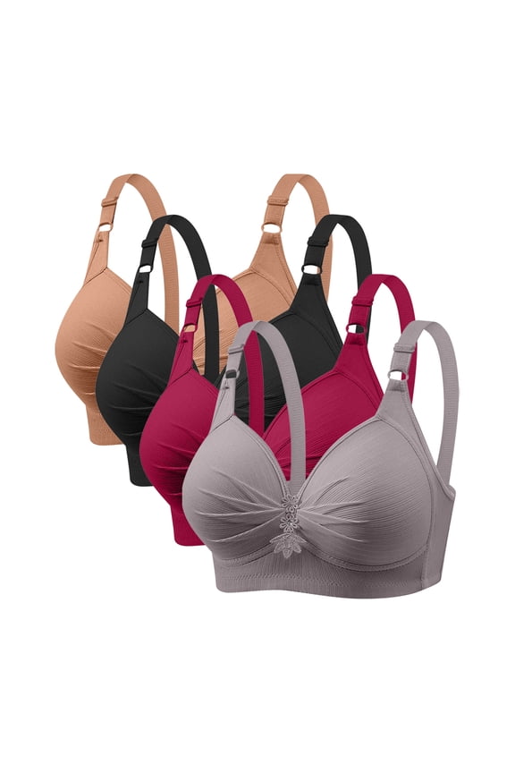 Daisy Bras Woman's Printed Push up Bras Plus Size Daily Bra Underwear No Underwire Women Size nylon Demi Cup Bra Style LW-70 Multicolor XS