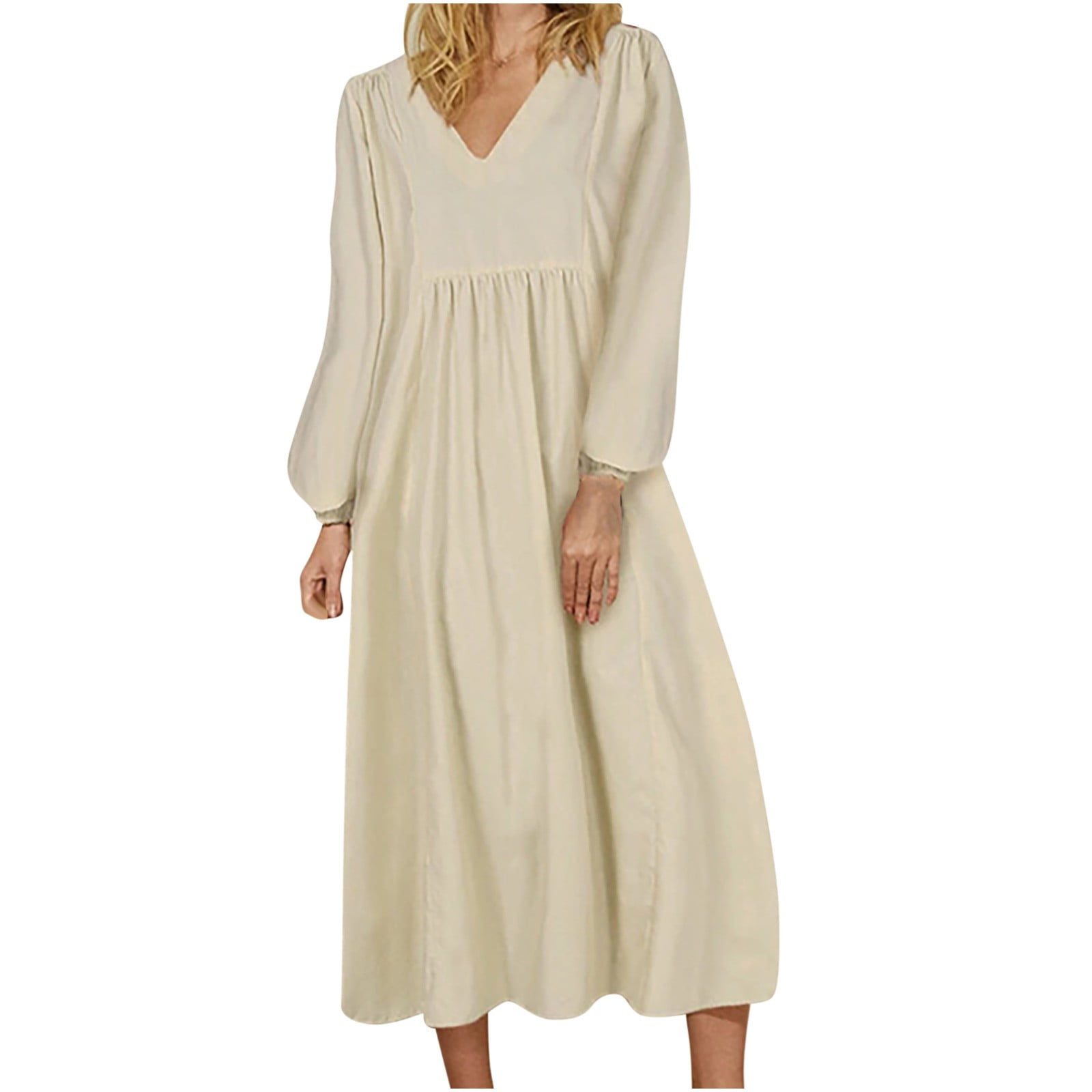 cream colored boho dress Love n Joy Baby Boho Dress - Beige