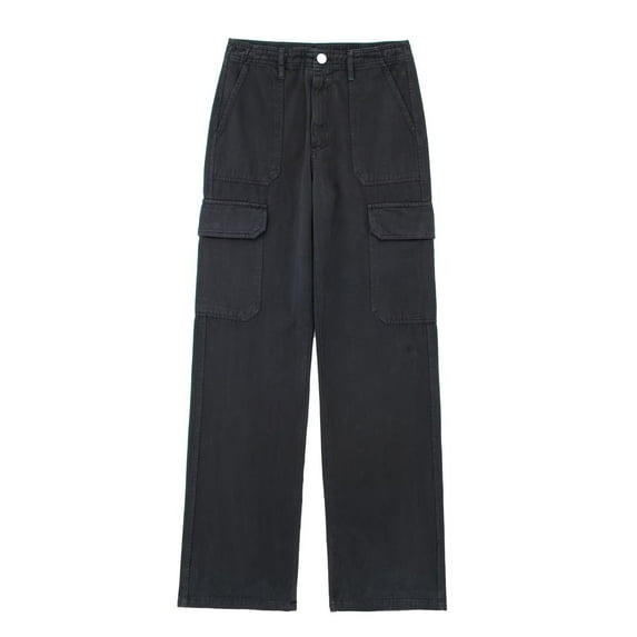 LLYwey Flare Yoga Pants for Women Ladies Straight Solid Color Casual Overalls with Pockets New Full Length Pants Trousers Regular Fitted Blue S