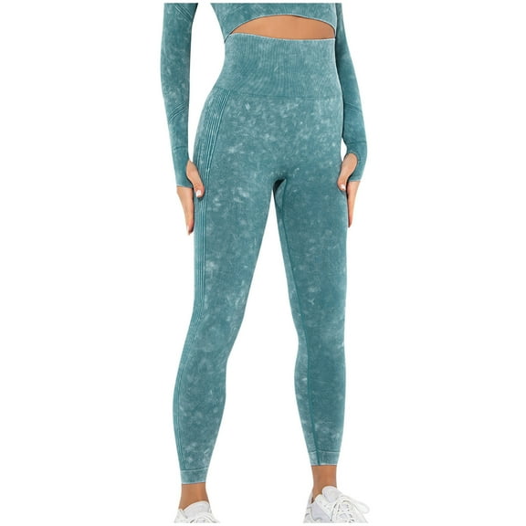 LLYwey Dress Pants For Women Fashion Women Comfortable Casual Put Together Wash Solid Color Yoga Full Length Pants Jogger Scrub Pants Female Long Pant Style H941 Green S