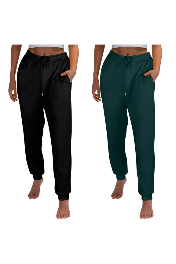 Fleece Pants Women Ladies Casual Trousers Fleece Lined Pants Thick Solid Color Plus Size Running Sports Pants New Winter Pants Green XXL