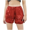 thumbnail image 1 of LLYwey Girls Dance Shorts for Gymnastics High Waist Athletic Shorts Size 3-13 Years, New-Md46, Red, 4T, 1 of 3
