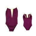 thumbnail image 1 of LLYwey Girls Leotards, Toddler Girls' Dance Gymnastics Leotards, Kids Summer Spaghetti Strap Sleeveless Cami Tank Bodysuits Undergarment Camisole, T-69, Purples, 14T, 1 of 4