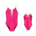 thumbnail image 1 of LLYwey Girls Leotards, Toddler Girls' Dance Gymnastics Leotards, Kids Summer Spaghetti Strap Sleeveless Cami Tank Bodysuits Undergarment Camisole, T-69, Pinky, 12T, 1 of 4