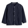 thumbnail image 1 of LLYwey Infant Coat Discounts Kid's Casual Fleece Jacket Long Sleeve Hoodless Outwear Button Children Stand-Up Collar Coat New Infant Long Sleeve Casual Jackets Outwear Navy 100cm, 1 of 3