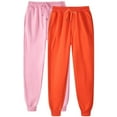thumbnail image 1 of LLYwey Plus Size Cargo Pants 2PC Women's Casual Fashion Solid Color Home Pants for Sports and Can Worn Outside Binding Leg Pants Comtable Pants Female Long Pant Style H2313 Orange XXL, 1 of 2