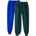 thumbnail image 1 of LLYwey Plus Size Pants For Curvy Women 2PC Women's Casual Fashion Solid Color Home Pants for Sports and Can Worn Outside Binding Leg Pants Trouser Yoga Pants Female Long Pant Style H2320 Green-1 L, 1 of 2