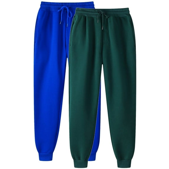 LLYwey Plus Size Pants For Curvy Women 2PC Women's Casual Fashion Solid Color Home Pants for Sports and Can Worn Outside Binding Leg Pants Trouser Yoga Pants Female Long Pant Style H2320 Green-1 L