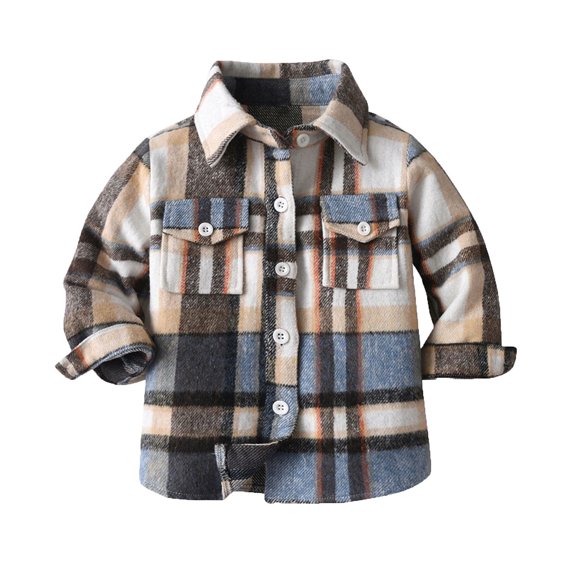 LLYwey Kids Rain Coat Clearance Fashion Casual Jacket Long Sleeved Long Sleeved Turndown Neck Jacket Printed Clothing Outwear New Little Long Sleeve Open Front Cardigan 8T