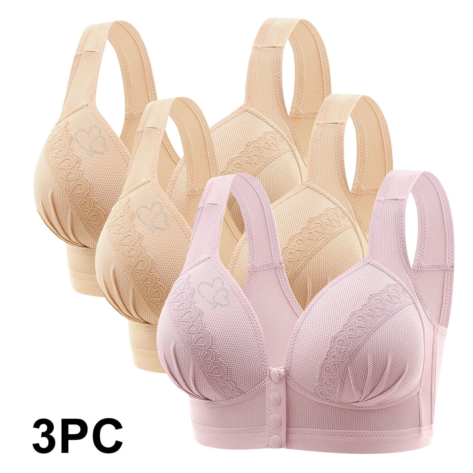 LLYWEY Seamless Bra on Clearance Comfort Bras Older Women Ladies ...