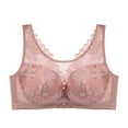thumbnail image 1 of LLYwey Sports Bras for Women High Support Women's Lace Underwear Large No Underwire Push up Breathable Beautiful Back Daily Bra Big Girls Size Cotton Seamless Bra Style LW-5 Pinky S, 1 of 3