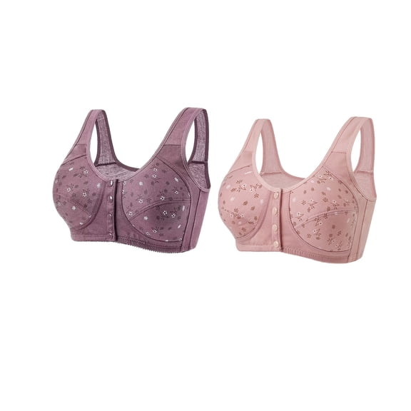 LLYwey Sports Bras for Women No Padding Woman's Comfortable Lace Breathable Bra Underwear No Underwire Women's Plus Size Nylon T-Shirt Bra Style LW-239 Pinks 3XL