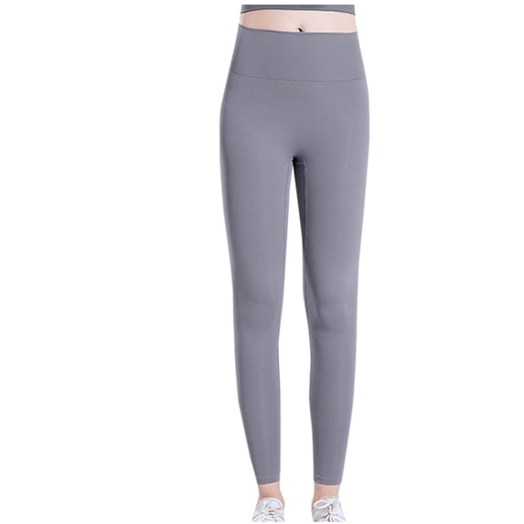 LLYwey Stretchy Cargo Pants For Women Women High Waisted Abdominal Tightening Hip Lifting Yoga Pants Female Pants Long Pant Style H1761 Gray XL