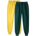 thumbnail image 1 of LLYwey Stretchy Work Pants For Women 2PC Women's Casual Fashion Solid Color Home Pants for Sports and Can Worn Outside Binding Leg Pants Linen Pants Long Pant Style H2317 Green-1 XXL, 1 of 2