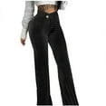 thumbnail image 1 of LLYwey Thermal Pants Women Ladies Winter Fashion Solid Color Gold Velvet Stripe Casual Pants and Pants New Winter Pants Black XL, 1 of 6
