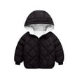 thumbnail image 1 of LLYwey Toddler Jackets Boys Winter Boys' Thick Cotton Coat with Velvet and Western Style Winter Clothing Trend New Big Boys Long Sleeve Hoodies Parkas Black 3-4T, 1 of 8