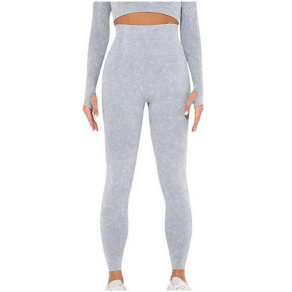LLYwey Women Sweatpants Fashion Women Comfortable Casual Put Together Wash Solid Color Yoga Full Length Pants Capris Pants Female Long Pant Style H941 Gray M