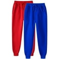 thumbnail image 1 of LLYwey Women's Capris Pants 2PC Women's Casual Fashion Solid Color Home Pants for Sports and Can Worn Outside Binding Leg Pants Lightweight Sweatpants Female Long Pant Style H2312 Blue L, 1 of 2