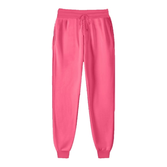 LLYwey Womens Fleece Lined Leggings Ladies Casual Trousers Fleece Lined Pants Running Sports Pants New Winter Pants Pinky L