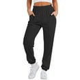 thumbnail image 1 of LLYwey Womens Plus Size Pants Women Sports Pants Trousers Jogging Sweatpants Jogger Pants Female Pants Long Pant Style H2562 Black M, 1 of 8