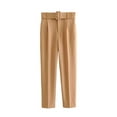 thumbnail image 1 of LLYwey Womens Yoga Pants With Pockets Women's Fashion Casual Spring Summer Full Length Pants Beach Pants Female Long Pant Style H2343 Khaki S, 1 of 2