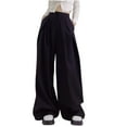 thumbnail image 1 of LLYwey Yoga Pants For Women Fall and Winter Women Pants Design Fashion Long Pant Solid Color Suit Pants Female Hiking Pants Long Pant Style H1594 Black M, 1 of 7