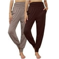 thumbnail image 1 of LLYwey Chinos Pants Women Ladies Solid Color Leggings Casual Ladies Pants New Full Length Pants Trousers Regular Fitted Khaki XL, 1 of 8