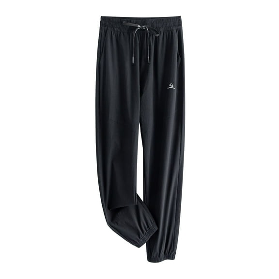 LLYwey Pajama Pants Ladies' Casual High Waisted Loose Sports Pants New Full Length Pants Trousers Regular Fitted Black XXL