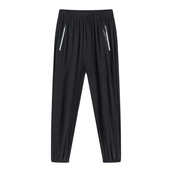 LLYwey Womens Pull on Dress Pants Ladies' Casual High Waisted Loose Sports Pants New Full Length Pants Trousers Regular Fitted Black 3XL
