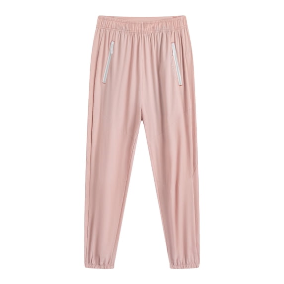 LLYwey Womens Sweatpants Ladies' Casual High Waisted Loose Sports Pants New Full Length Pants Trousers Regular Fitted Pinks M