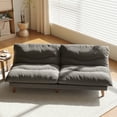 thumbnail image 1 of NYBOPAVIS 69" Futon Convertible Sofa Bed, Corduroy Loveseat Sofa Couch for Small Space Gray, 1 of 11