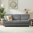 thumbnail image 1 of LLappuil 82" Velvet Sofa, 3 Seater Sofa Couch for Living Room Gray, 1 of 10