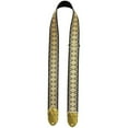 thumbnail image 1 of LM Products 2" Cotton Jacquard Guitar Strap with Cotton Web Backing Gold, 1 of 1