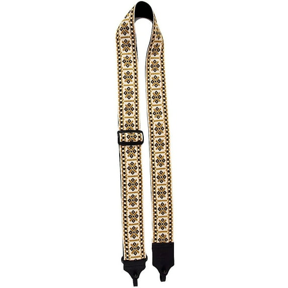 LM Products 2" Retro Style Cotton Banjo Strap Gold