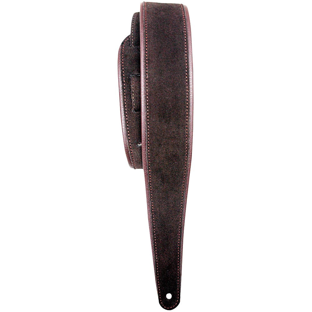 LM Products PM-8 Premier Suede Guitar Strap Brown
