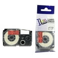 thumbnail image 1 of LM Tape Compatible 1/4" (6mm) Black on Red Tape for your Casio KL1500 / KL-1500 EZ Label Printer., 1 of 1