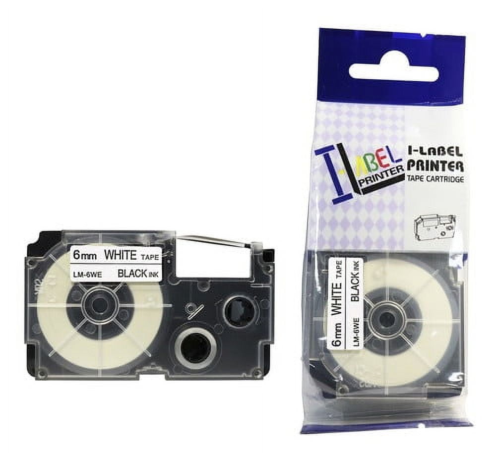 Casio Label Cassette Black On White 18MM XR-18WE 100% Compatible Label Tape For Casio Label Printers 500x500 - View #9