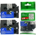 thumbnail image 1 of LM Tapes - 2/Pack Premium 1/2" Black Print on Clear Label Compatible with P-Touch TZe-131 Tape TZ-131 and Comes with a Great Tape Color/Size Guide for Easy reordering., 1 of 2