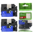 thumbnail image 1 of LM Tapes - 2/Pack Premium 1/2" Gold Print on Satin Silver Label Compatible with TZe-MQ934 Tape comes with Free Tape Color/Size Guide for easy reordering., 1 of 2