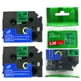 thumbnail image 1 of LM Tapes - 2/Pack Premium 3/8" Black Print on Green Label (9mm 0.35 Laminated) Compatible with TZe-721 Tape and includes free Tape Color/Size Guide for easy reordering., 1 of 2