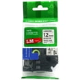 thumbnail image 1 of LM Tapes replacement for Brother PT-D200 1/2" (12mm 0.47 Laminated) Black on White Compatible TZe P-touch Tape for use in Ptouch PTD200 Label Printer with FREE Tape Guide Included, 1 of 2