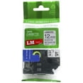 thumbnail image 1 of LM Tapes replacement for Brother PT-D210 1/2" (12mm 0.47 Laminated) Black on Matte Silver Compatible TZe P-touch Tape for use in Ptouch PTD210 Label Printer with FREE Tape Guide Included, 1 of 2