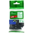 thumbnail image 1 of LM Tapes replacement for Brother PT-D210 1/2" (12mm 0.47 Laminated) Green on Clear Compatible TZe P-touch Tape for use in Ptouch PTD210 Label Printer with FREE Tape Guide Included, 1 of 2