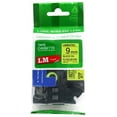 thumbnail image 1 of LM Tapes replacement for Brother PT-D210 3/8" (9mm 0.35 Laminated) Black on Bright Yellow Compatible TZe P-touch Tape for use in Ptouch PTD210 Label Printer with FREE Tape Guide Included, 1 of 2