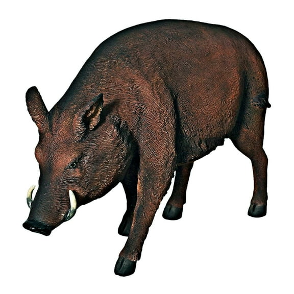 LM Treasures Resin Wild Boar Life Size Statue, 34 lbs