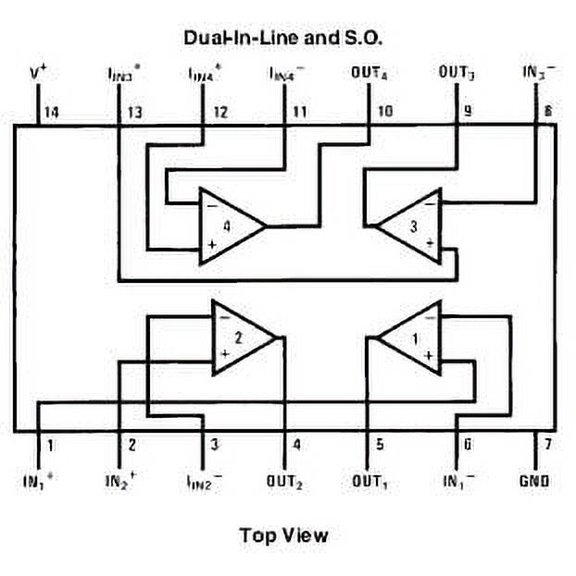 LM2900 IC LINEAR - Op Amp - 10 pieces