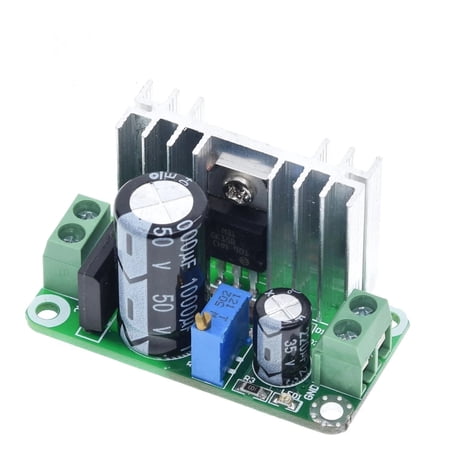 LM317T 5-35VDC or 5-22VAC to 1-34VDC Adjustable Step Down Linear Regulator Module