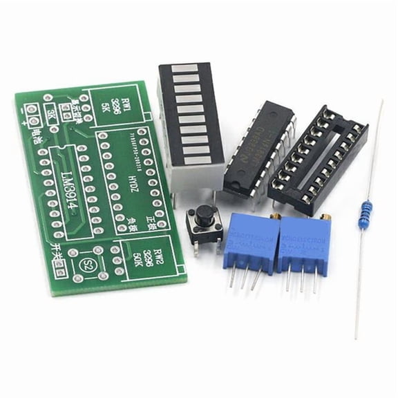 LM3914 10 Segment 3.7V Lithium 12V Battery Capacity Indicator Module Power Level Tester LED Display DIY Kits